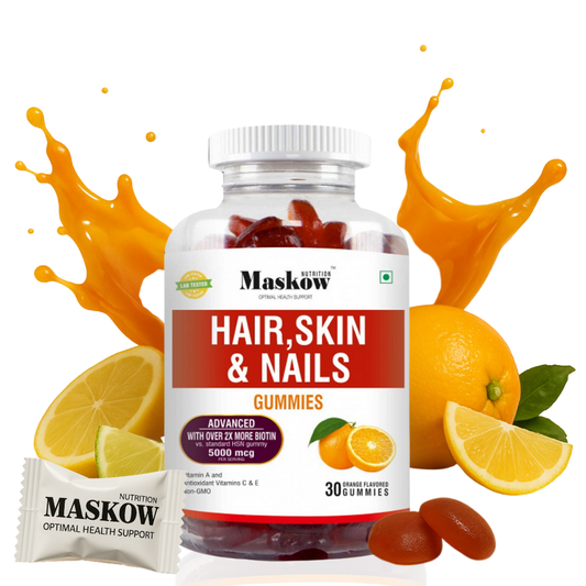 Biotin Gummies for Hair, Skin & Nails by Maskow Nutrition